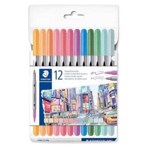 STAEDTLER Design Journey 3200 C12PA - Penne colorate a doppia punta