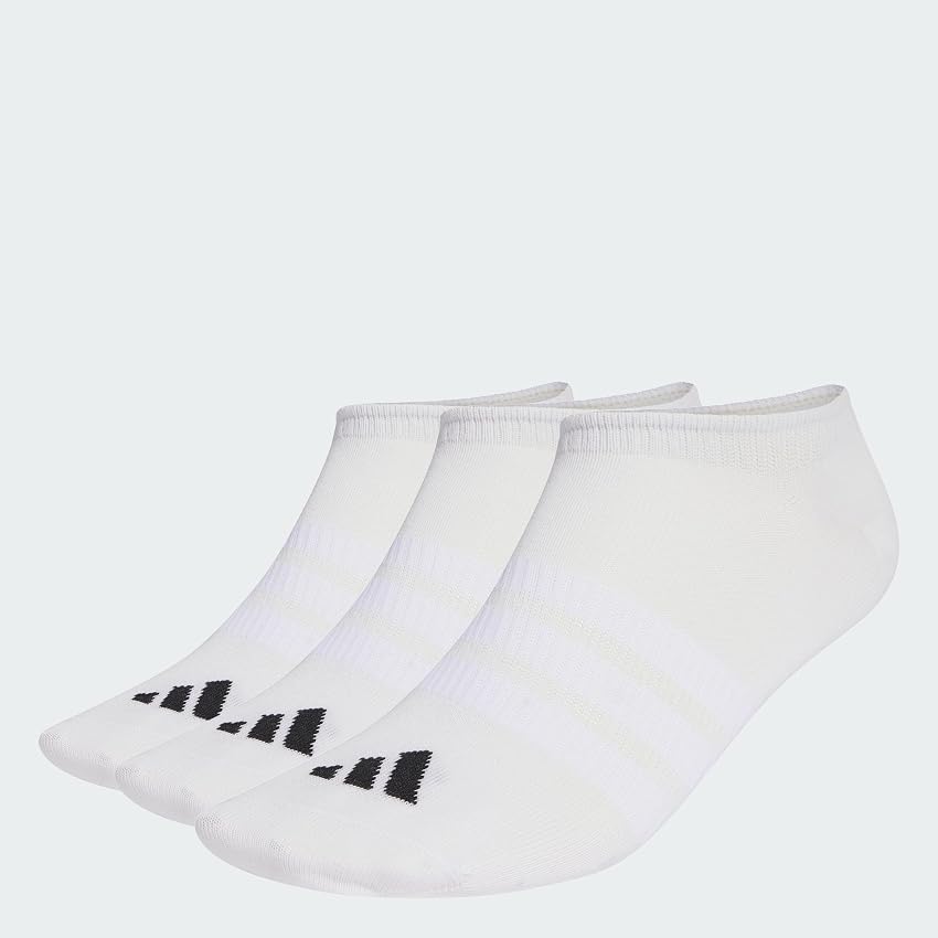 adidas Unisex - Adulto Thin&Light Sportswear No Show Socks 3 Pair Pack