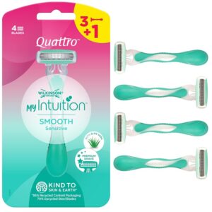 Wilkinson Sword - MyIntuition Smooth Sensitive Quattro - Rasoio Usa & Getta