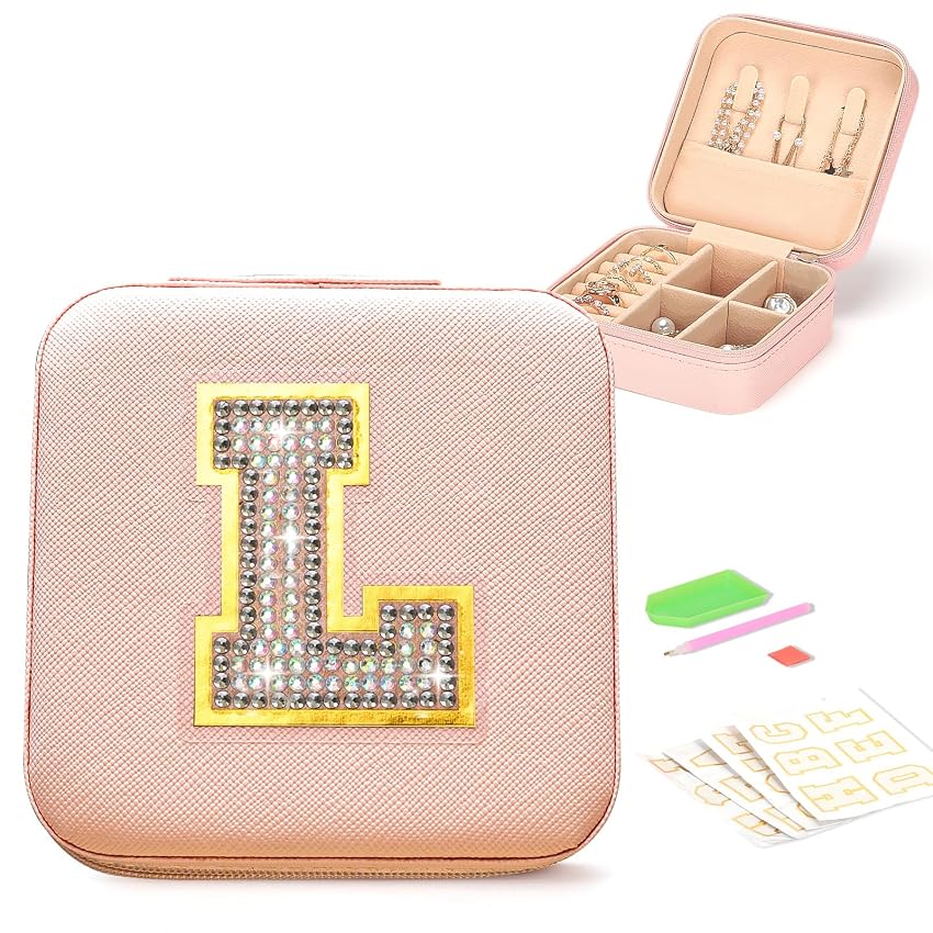 VINATO Portagioielli Personalizzabile con Lettere Diamantate DIY