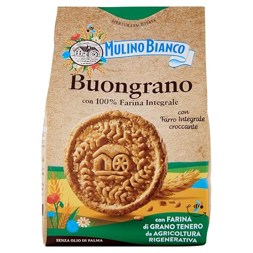 Mulino Bianco Biscotti Buongrano con 100% Farina Integrale