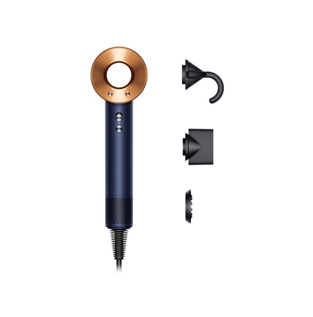 Phon Asciugacapelli Dyson Supersonic Capelli lisci e mossi (Blu di Prussia/Rame)