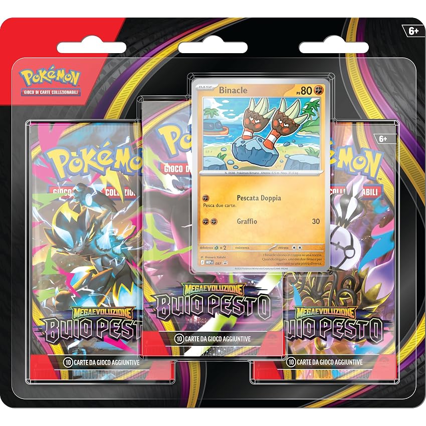Pokémon: confezione da tre buste dell’espansione Megaevoluzione
