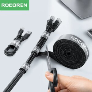 Rocoren Organizzatore di cavi Avvolgicavo Gestione cavi USB Protezione per caricabatterie