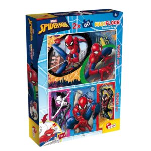Lisciani Giochi - Marvel puzzle df maxifloor 2 x 60 Spider-man