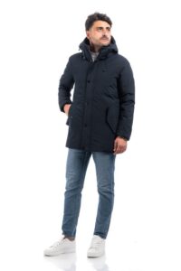 Giubbotto Uomo Invernale Comodo Giubbino Imbottito Impermeabile Cappuccio VEQUE