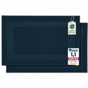 Komfortec Tappeto Bagno Set di 2 in Spugna di Cotone 50x70 cm
