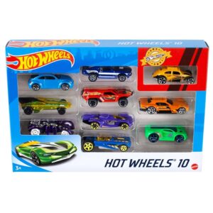 Hot Wheels - Set Macchinine da 10 Veicoli in Scala 1:64