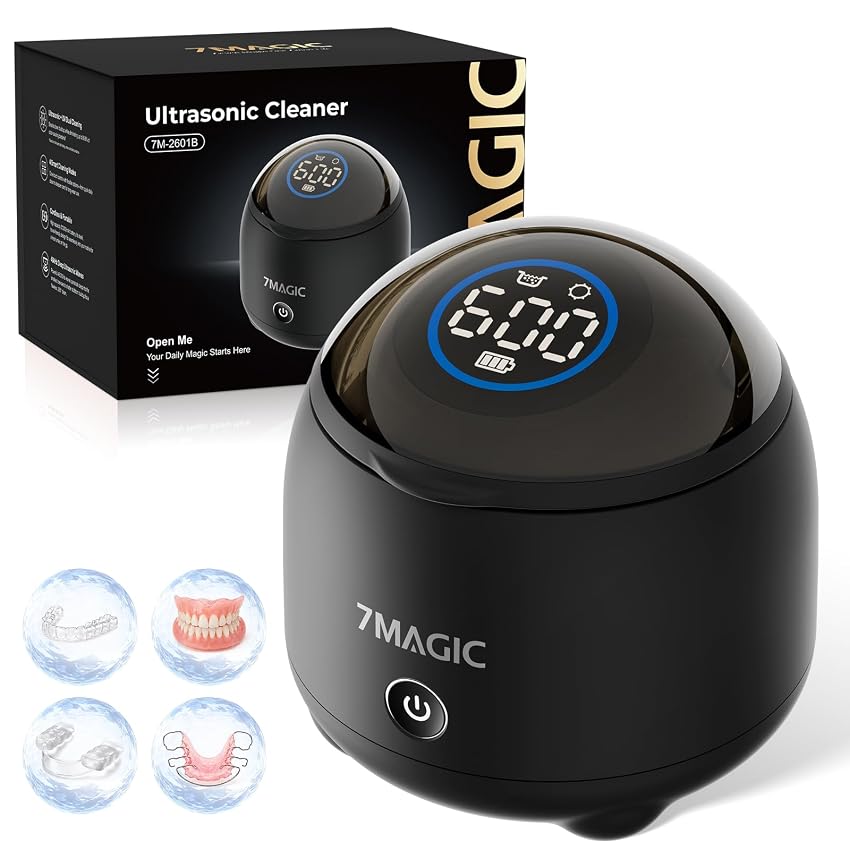 7MAGIC Pulitore ultrasuoni senza fili per bite