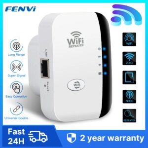 FENVI 300Mbps Ripetitore WIFI Wireless Estensore Wifi Remoto Amplificatore WiFi 802.11N