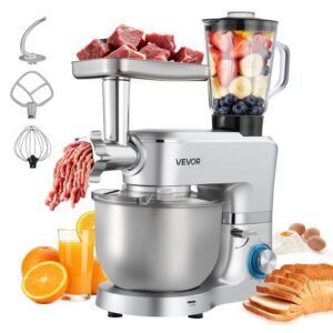 VEVOR Impastatrice Mescolatore per Cucina da 1500 W con Ciotola in Acciaio Inox 6