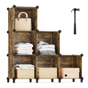 SONGMICS Scaffale a 6 Cubi