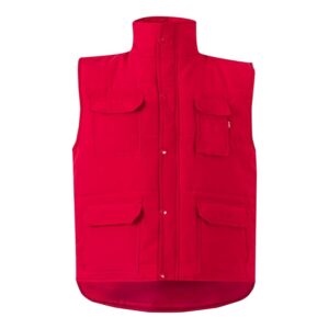 Velilla 108 Gilet Imbottito Multitasche - Rosso - Taglia 3XL