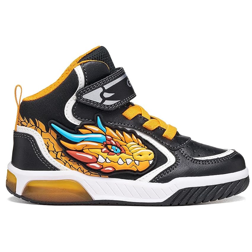 Geox Junior Boy J INEK Boy A Sneakers Nero/Arancione 30_EU