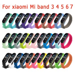 Cinturino per orologio per Xiaomi Mi Band 7 6 5 4 3 cinturino in silicone cinturini