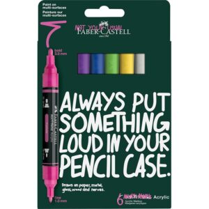 FABER-CASTELL - Set di pennarelli acrilici Multimark