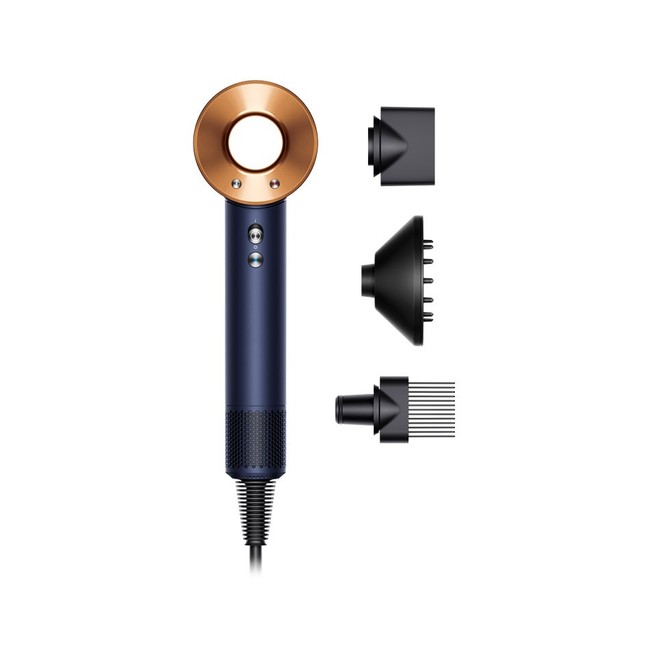 Phon Asciugacapelli Dyson Supersonic Capelli mossi e ricci (Blu di Prussia/Rame)