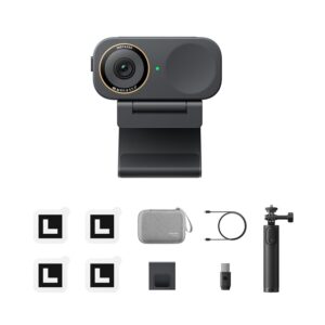 Insta360 Link 2C Pro Pack Essenziale - Webcam 4K PTZ per PC/Mac