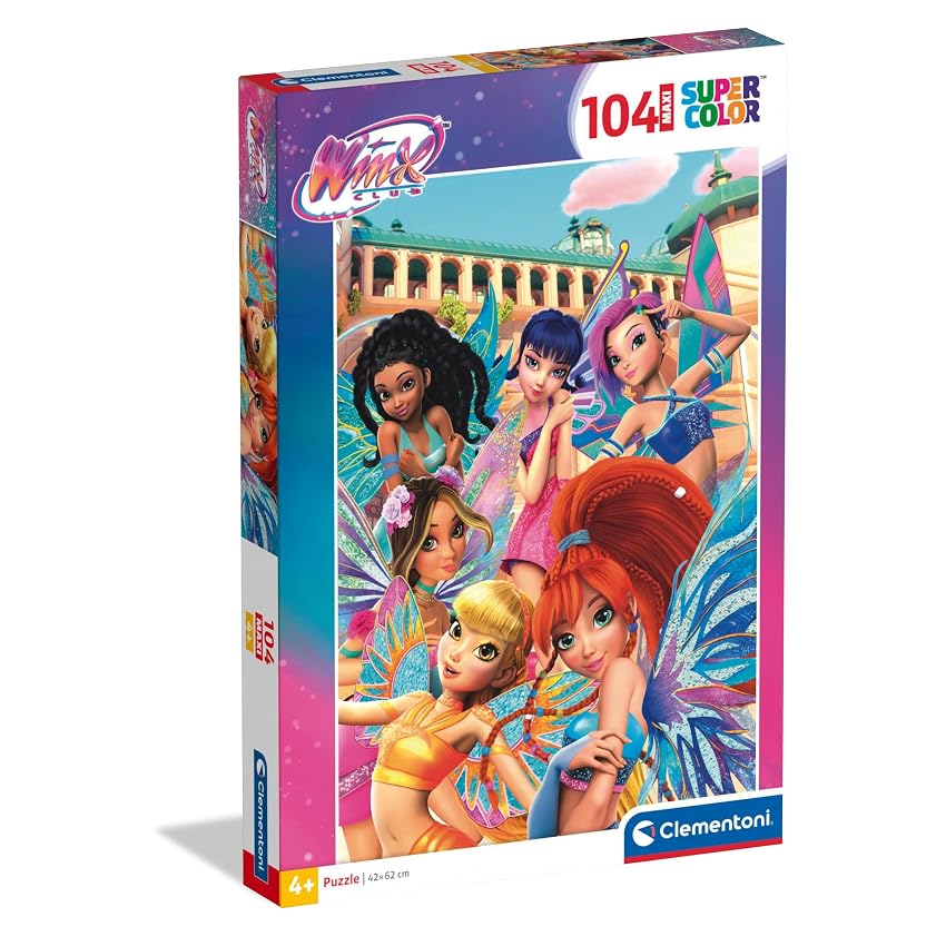 Clementoni - Puzzle Supercolor Winx Club 104 Pezzi