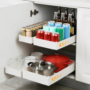 VINATO Set 4 Cassetti Estraibili per Cucina