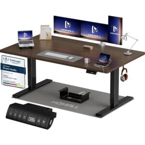 Homall Scrivania Regolabile in Altezza 140x70 cm con Porta USB