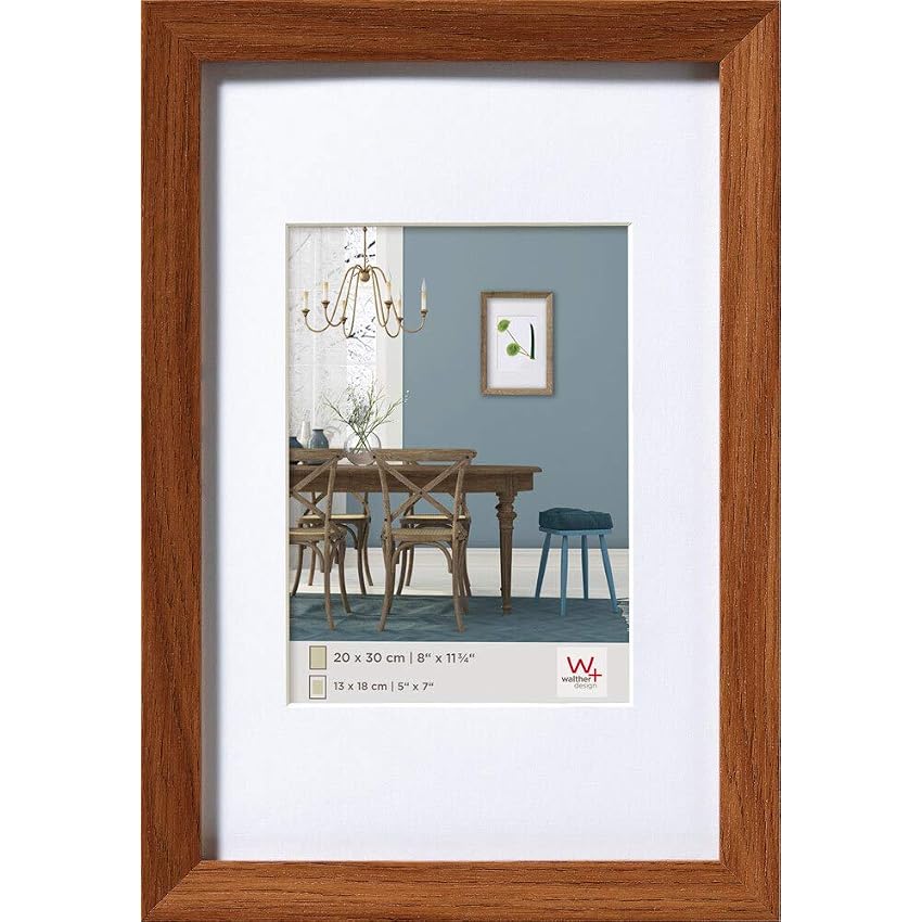 walther design rovere scuro 40 x 60 cm con passe-partout