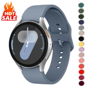 Cinturino in silicone per Samsung Galaxy Watch 7 6 5 4 44mm 40mm pro 45mm Sport 20mm