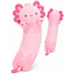 Mewaii Peluche Axolotl Cuscino Kawaii Peluche Lungo che Respira Abbraccio Rosa 110CM