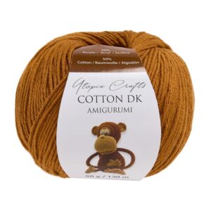 Utopia Crafts Amigurumi Cotton DK Yarn for Crochet and Knitting 50% Cotton
