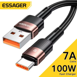 Essager 7A cavo USB tipo C per Realme Huawei P30 Pro 66W cavo di ricarica rapida USB
