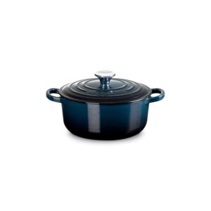 Le Creuset Casseruola rotonda in ghisa smaltata Signature con coperchio