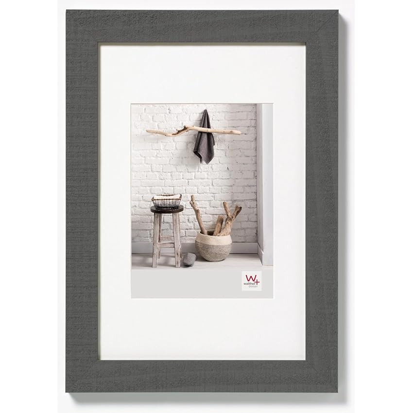 walther design Grigio 50 x 70 cm con passe-partout