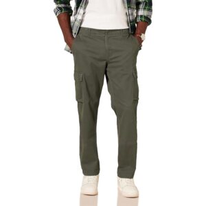 Amazon Essentials Pantaloni Cargo da Lavoro Elasticizzati a Taglio Dritto (Disponibili)