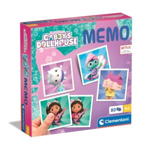 Clementoni - 18300 - Memo Gabby's Dollhouse - Gioco Di Memoria E Associazione