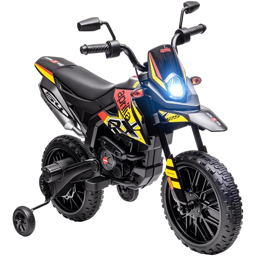 AIYAPLAY 12V APRILIA Moto Elettrica per Bambini 37-96 Mesi