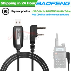 Quansheng UVK5 UVK6 UV5RPlus Cavo di programmazione USB Baofeng originale con CD driver