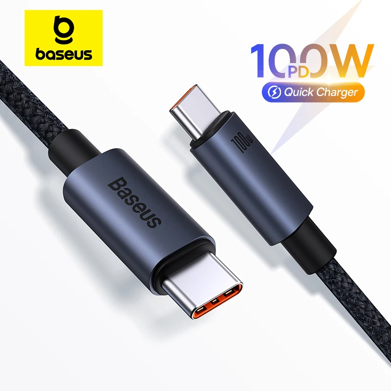 Baseus 100W Cavo USB C a Tipo C per iPhone 16 15 Plus Pro Max ast Cavo di ricarica