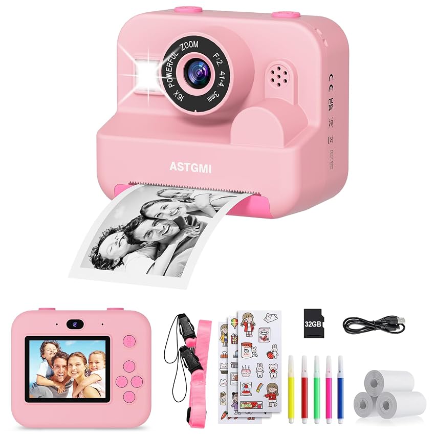 ASTGMI Macchina Fotografica Bambini Istantanea