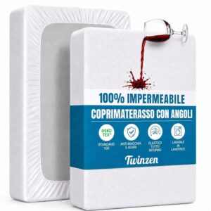 Twinzen - Coprimaterasso Lettino Impermeabile - 70x140cm