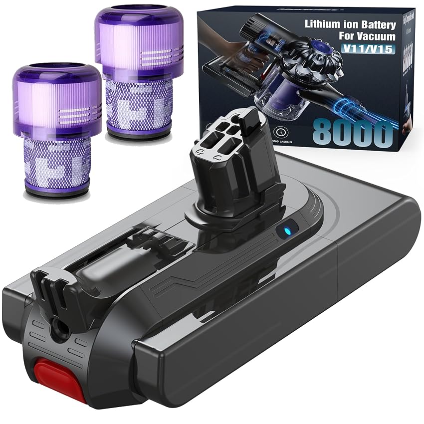 Morpilot Batteria per Dyson V11 8000mAh Batteria a scatto di ricambio per V11 Absolute/V11