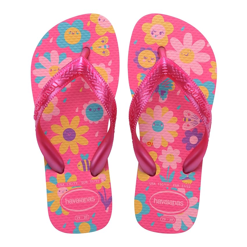 Havaianas Kids Flores Bambine e ragazze FlipFlop Pink Flux/Pink Gum 31 EU