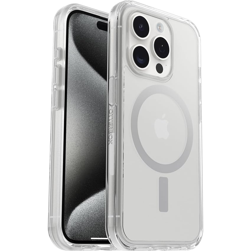 OtterBox Cover Symmetry Clear MagSafe per iPhone 15 Pro
