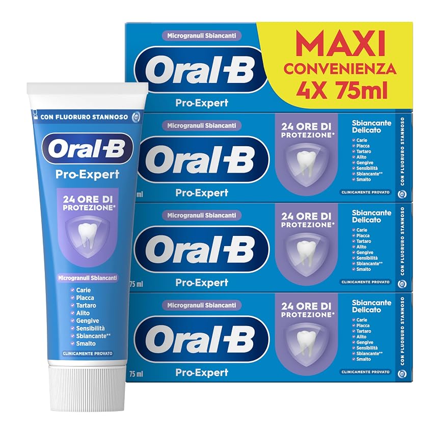 Oral-b Dentifricio Pro-expert Sbiancante Delicato Sapore Menta Verde