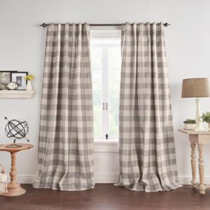 Elrene Home Fashions Tenda per finestra a motivi a quadretti Buffalo