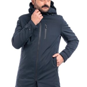 Piumino Uomo Lungo Sartoriale Impermeabile Imbottito Giubbotto Invernale VEQUE
