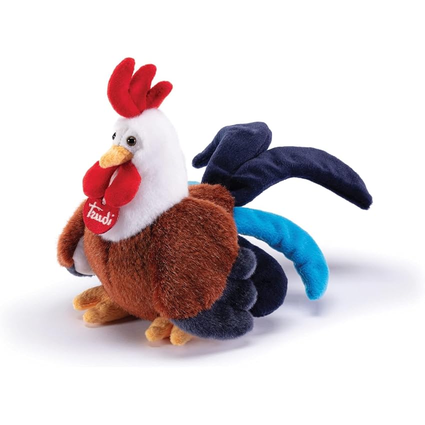 Trudi Gallo Oscar Gallo pollo Peluche Mascotte e animali fattoria. Regalo del compleanno