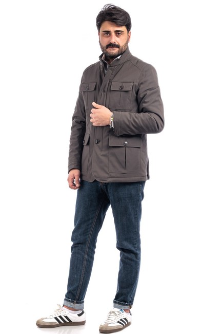 Giubbotto Uomo Sartoriale Giubbino Imbottito Invernale Giacca Elegante VEQUE