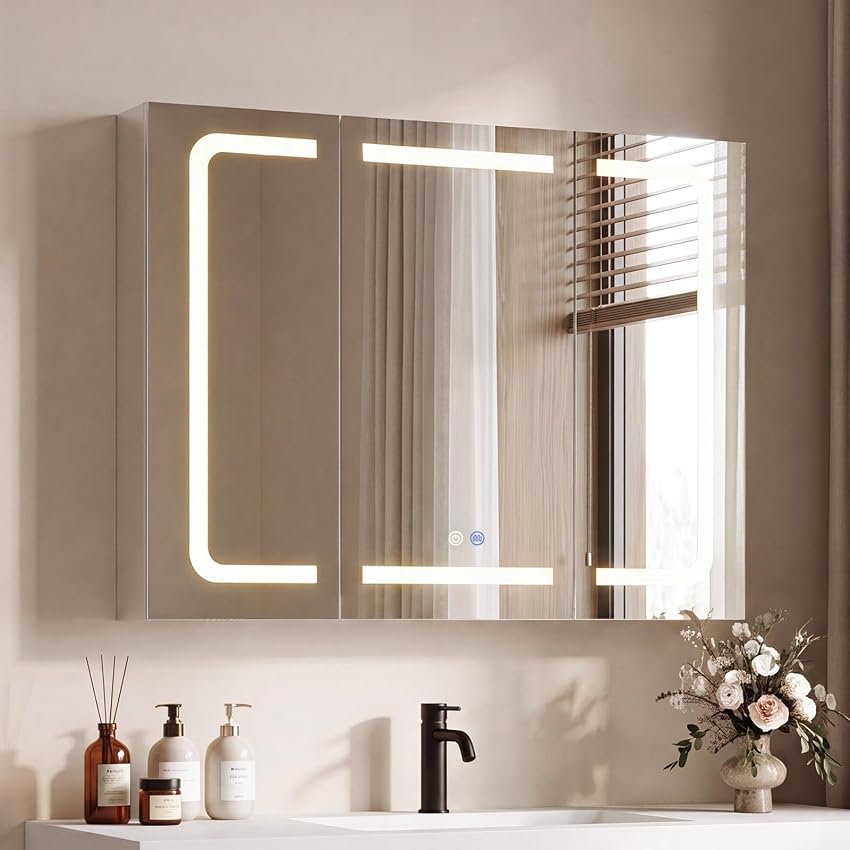 TRIUMPHKEY Specchiera Bagno con Luci