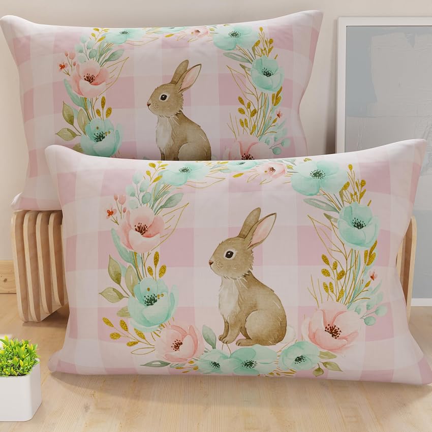 PETTI Artigiani Italiani - Coppia di Federe Cuscino Pasquali 80x50 cm in Microfibra