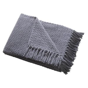 Drift Home - Coperta antracite con nappe (180 x 130 cm)